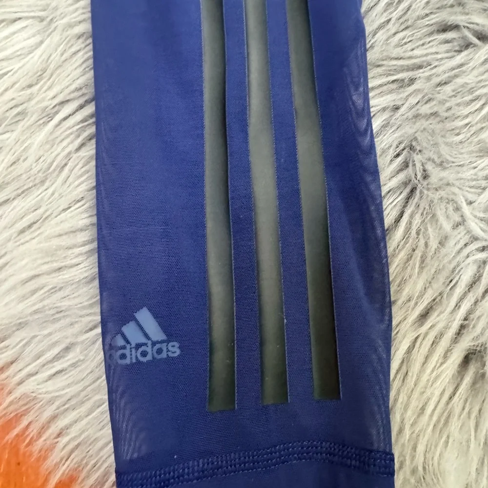 ADIDAS X IVY PARK TIGHT DKBLUE/BLACK HOUNDSTOOTH MESH WOMENS RARE SZ M - Picture 2 of 7